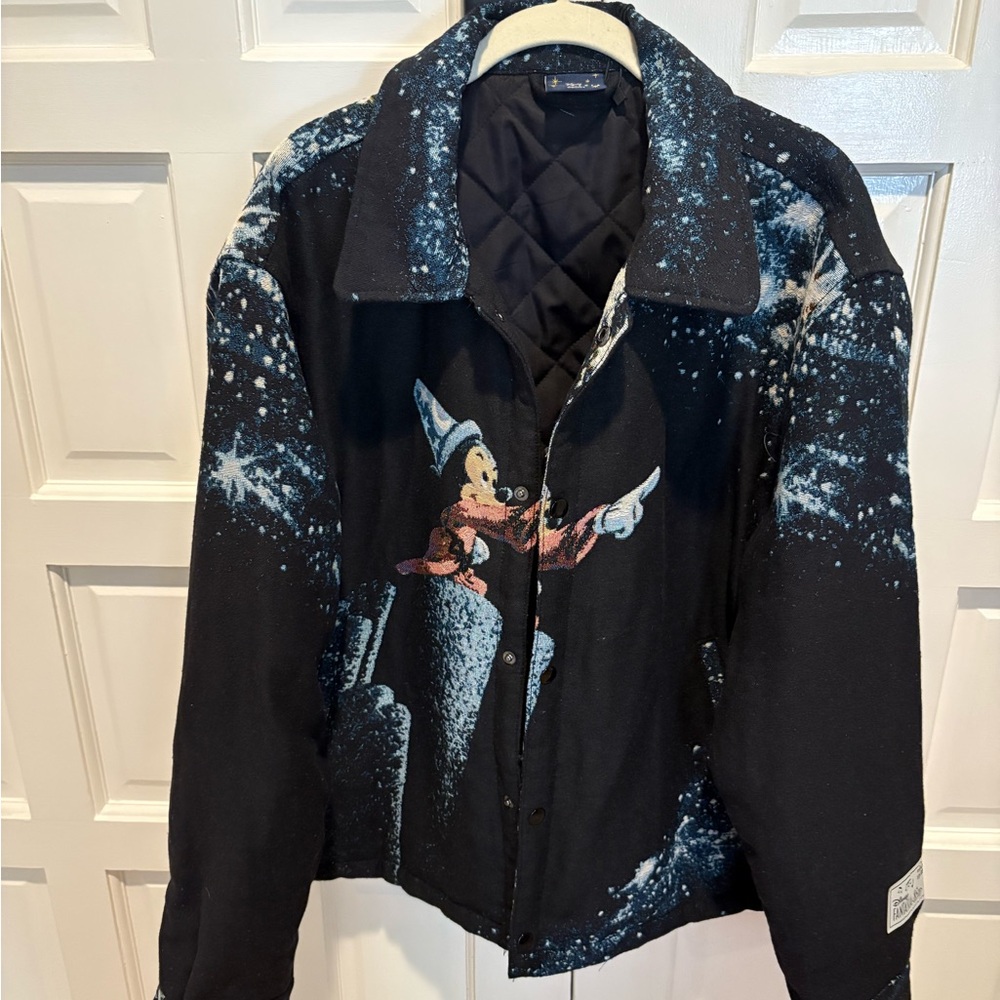 Disney Black & Blue Sorcerer Mickey Bomber Jacket